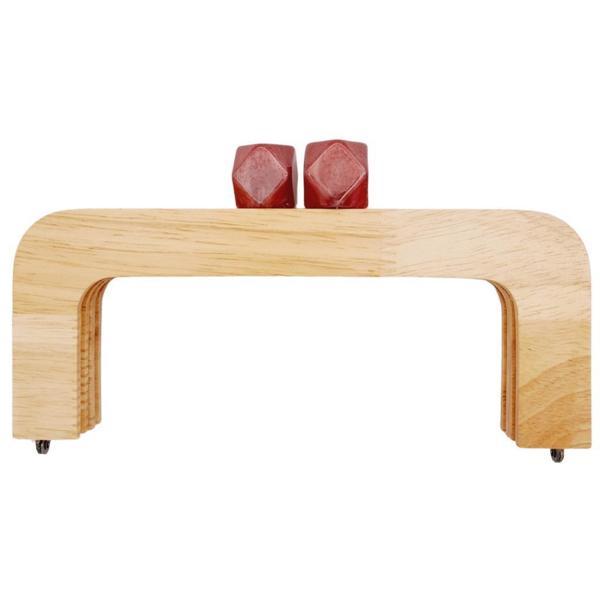 Angel Çanta Aksesuar 20 cm Açık Renk Ahşap Burs Ebruli Bordo Renk Toplu - Image 1