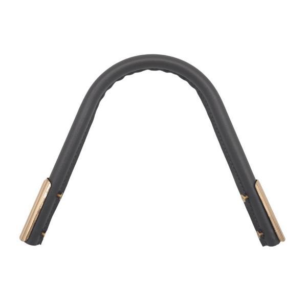 Angel Çanta Aksesuar Suni Derili Metal Çanta Sapı Gri Renk Light Gold Metal 1 Adet - Image 1