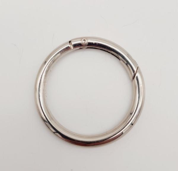 Angel Çanta Aksesuar 4 Cm Gümüş Yaylı Halka 1 Adet - Image 1