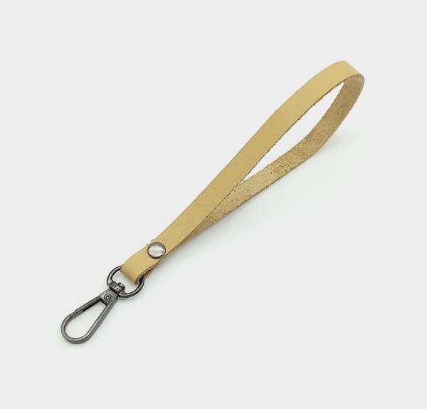 Angel Çanta Aksesuar Gerçek Deri Ham Doğal Renk Elcik Füme Metalli - Image 1