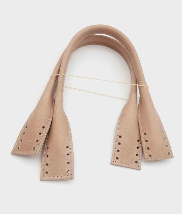 Angel Çanta Aksesuar Gerçek Deri Kısa Pelikan Model Çanta Sapı Vizon Renk - Image 1