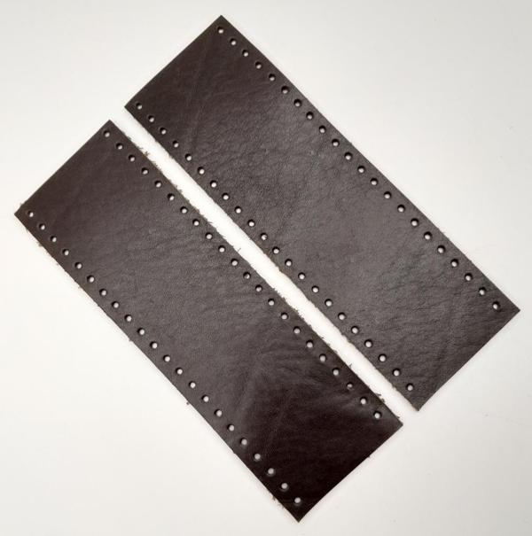 Angel Çanta Aksesuar Kahverengi Gerçek Deri Tutma Sapı 18X6 Cm Simit Sap - Image 1