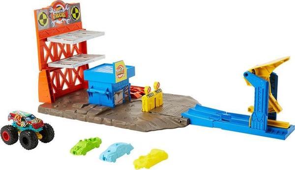 Mattell Oyuncak Hot Wheels Monster Trucks Patlama İstasyonu Oyun Seti HFB12 - Image 1