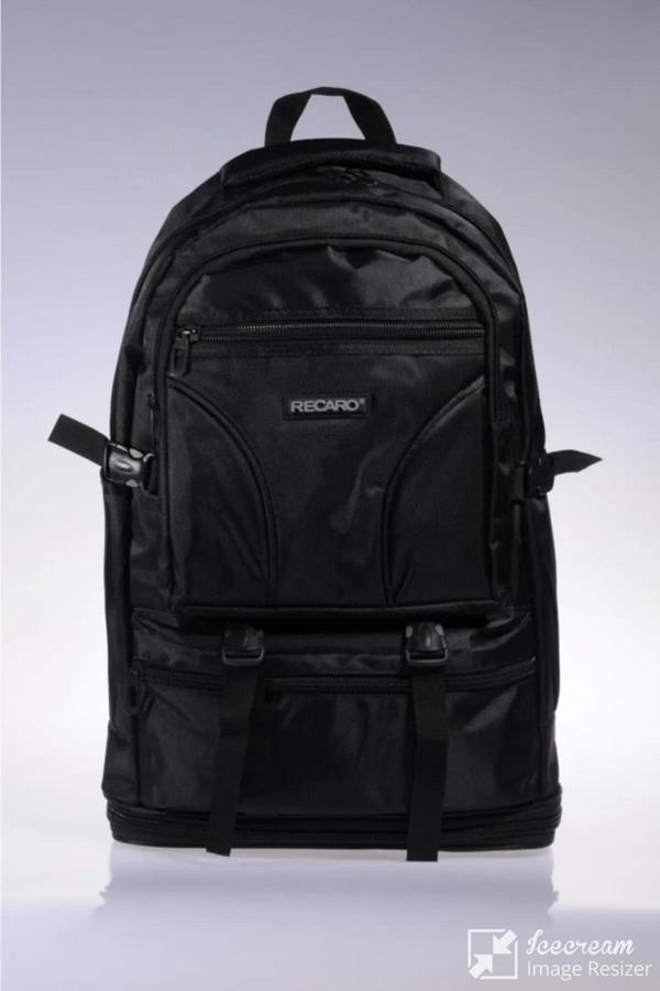 Mygeppetobag Siyah Körüklü Dağcı Seyahat  Sırt Çantası Unisex - Image 1