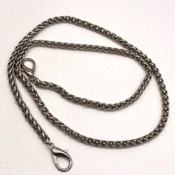 Angel Çanta Aksesuar 70 cm 5 Mm Örgü Model  Gümüş Renk Çanta Zinciri - Image 1