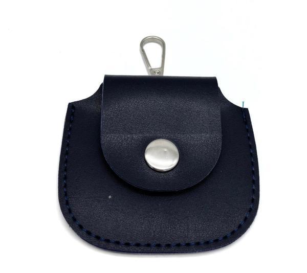 Angel Çanta Aksesuar 8.5x8 cm cm Lacivert Renk Kancalı Suni Deri Cep  - Image 1