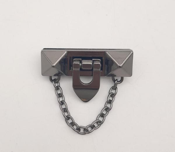 Angel Çanta Aksesuar Zincirli Füme Kilit - Image 1