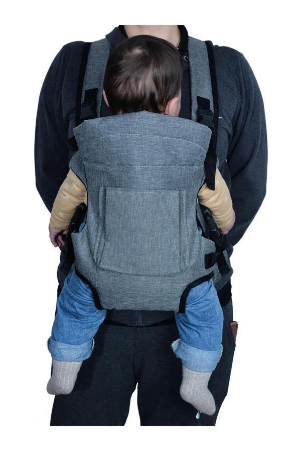 Desized Ergonomik Kanguru Bebek Taşıma Gri Bebek Kangurusu Bebek Taşıma Portbebe - Image 1