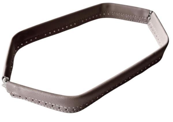Angel Çanta Aksesuar Bej Renk Derili Metal Çanta Ağzı 33 Cm - Image 1