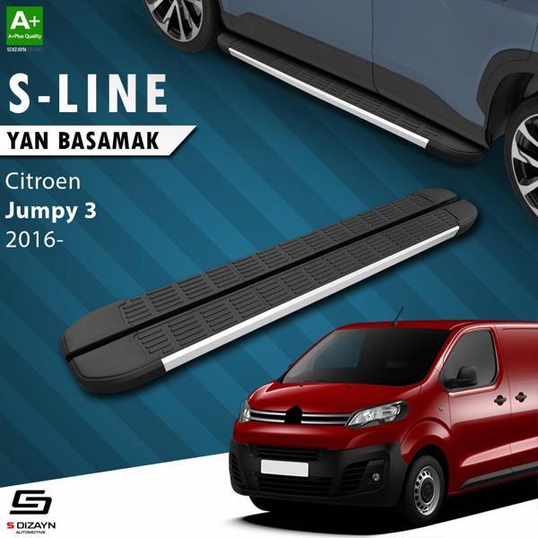 S-Dizayn Citroen Jumpy 3 Kısa Şase S-Line Aluminyum Yan Basamak 213 Cm 2016 Üzeri A+ Kalite - Image 1