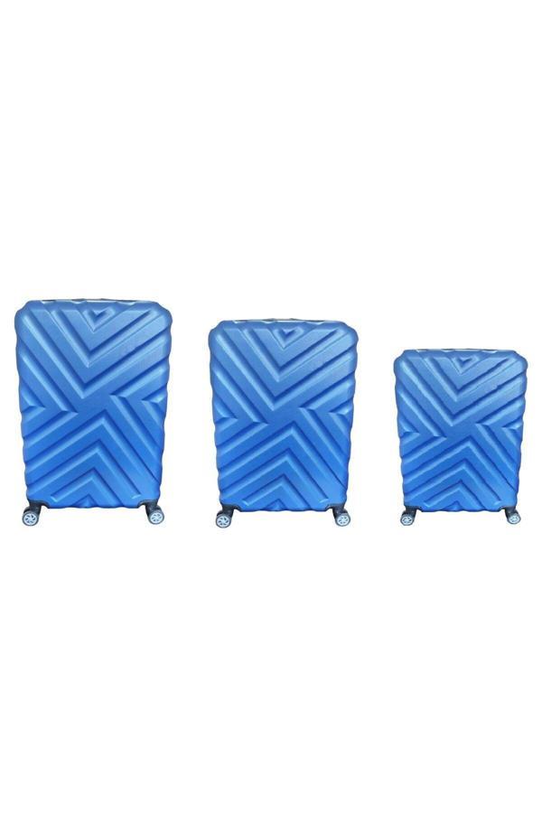 Mygeppetobag %100 Abs Kullanışlı Renkli 3'Lü Set Valiz - Image 1
