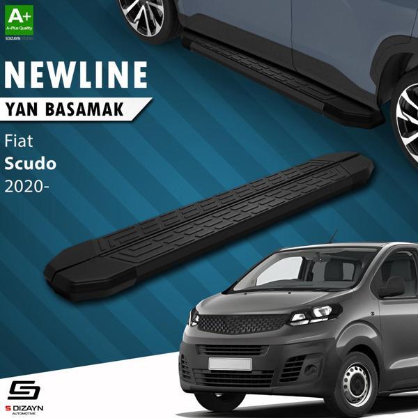 S-Dizayn Fiat Scudo 3 Kısa Şase NewLine Siyah Yan Basamak 213 Cm 2020 Üzeri A+ Kalite - Image 1