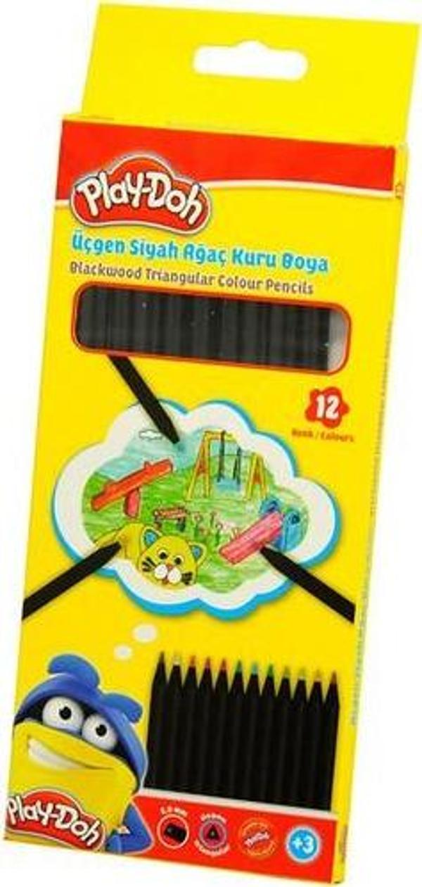 Play-Doh Kuruboya 12Renk Lata Siyah - Image 1