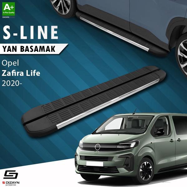 S-Dizayn Opel Zafira Life Kısa Şase S-Line Krom Yan Basamak 213 Cm 2020 Üzeri A+ Kalite - Image 1
