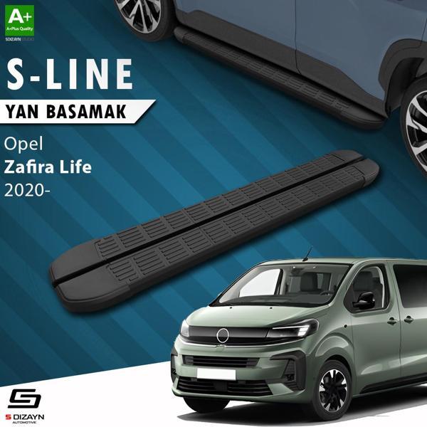 S-Dizayn Opel Zafira Life Kısa Şase S-Line Siyah Yan Basamak 213 Cm 2020 Üzeri A+ Kalite - Image 1