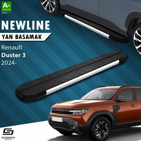 S-Dizayn Renault Duster 3 NewLine Krom Yan Basamak 183 Cm 2024 Üzeri A+ Kalite - Image 1