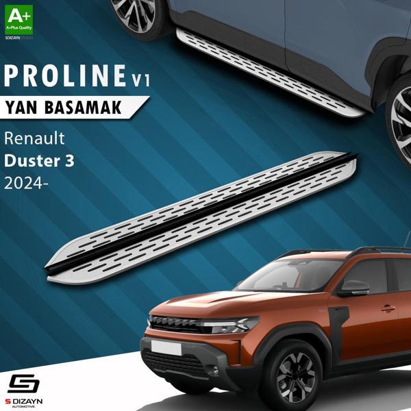S-Dizayn Renault Duster 3 OEM Still Pro V1 Aluminyum Yan Basamak 183 Cm 2024 Üzeri A+ Kalite - Image 1
