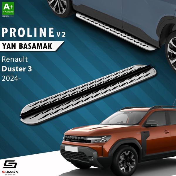 S-Dizayn Renault Duster 3 OEM Still Pro V2 Aluminyum Yan Basamak 183 Cm 2024 Üzeri A+ Kalite - Image 1