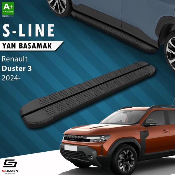 S-Dizayn Renault Duster 3 S-Line Siyah Yan Basamak 183 Cm 2024 Üzeri A+ Kalite - Image 1