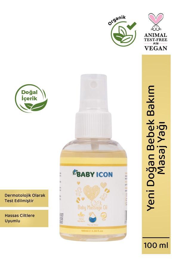Baby Icon Organik Vegan Bebek Masaj Yağı - Image 1