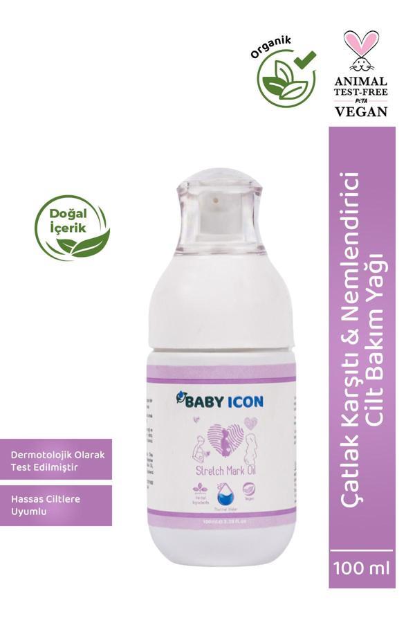 Baby Icon Organik Vegan Gebe Çatlak Önleyici Yağ - Image 1