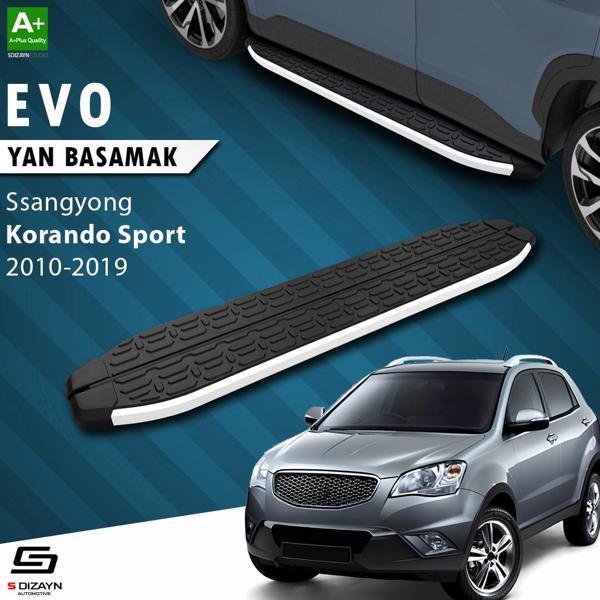 S-Dizayn Ssangyong Korando Sport Evo Aluminyum Yan Basamak 203 Cm 2010-2019 A+ Kalite - Image 1
