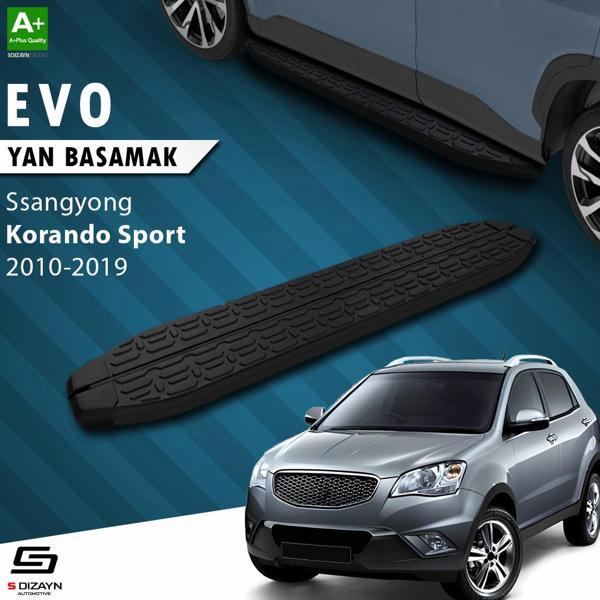 S-Dizayn Ssangyong Korando Sport Evo Siyah Yan Basamak 203 Cm 2010-2019 A+ Kalite - Image 1