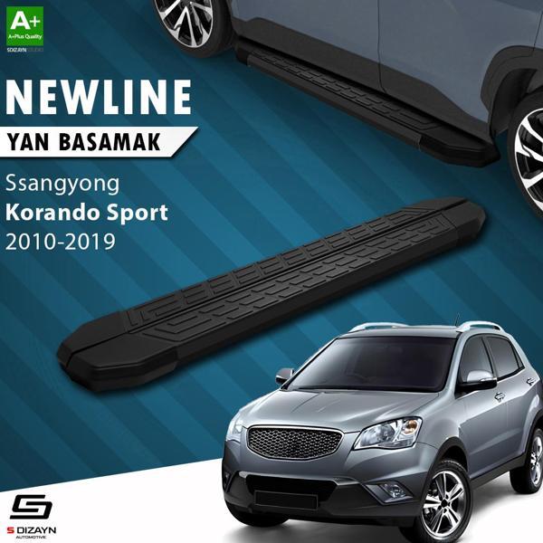 S-Dizayn Ssangyong Korando Sport NewLine Siyah Yan Basamak 203 Cm 2010-2019 A+ Kalite - Image 1