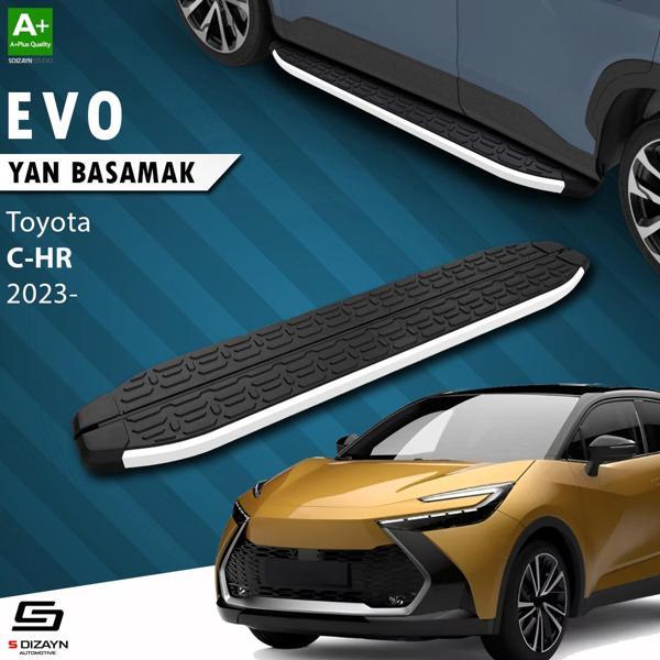S-Dizayn Toyota C-HR 2 Evo Aluminyum Yan Basamak 173 Cm 2023 Üzeri A+ Kalite - Image 1