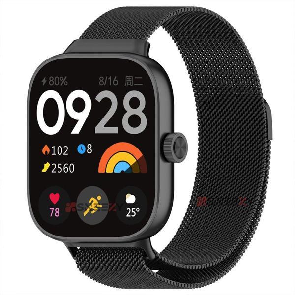 Sneezy Xiaomi Redmi Watch 4 Uyumlu Woven Wire Tasarım Metal Hasır Kordon - Image 1