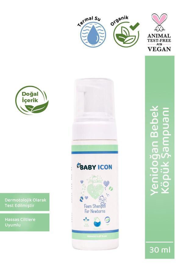 Baby Icon Organik Vegan Yenidoğan Köpük Şampuan - Image 1