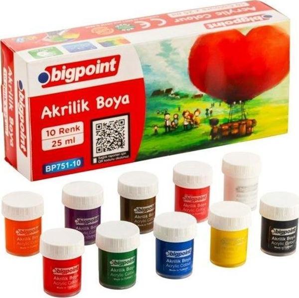 Bigpoint 751-10 Akrilik Boya 10 Renk x 25 ml - Image 1