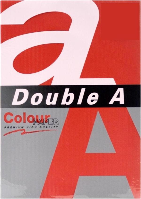 Double-A Renkli Fotokopi Kağıdı A4 80 Gram Kırmızı (25 Li Paket) - Image 1