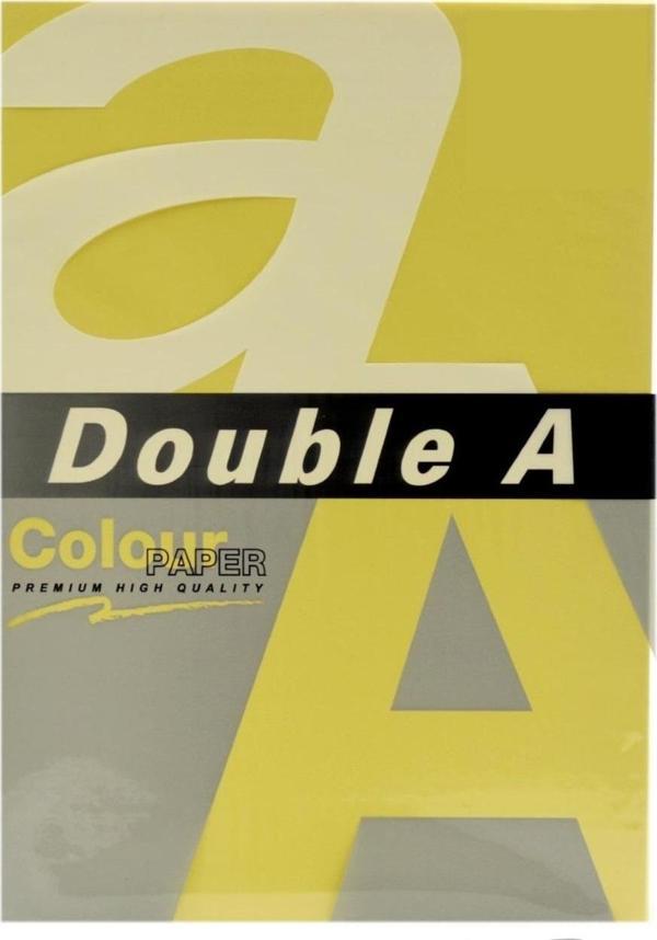 Double-A Renkli Fotokopi Kağıdı A4 80 Gram Pastel Butter (100 Lü Paket) - Image 1