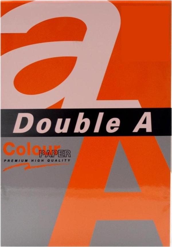 Double-A Renkli Fotokopi Kağıdı A4 80 Gram Safran (25 Li Paket) - Image 1