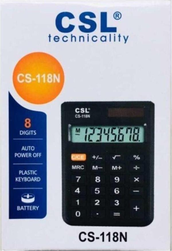 Caslo Cs-118n 8 Haneli Cep Tipi Hesap Makinesi - Image 1