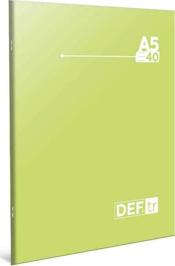 Dazzle U-Deep A5 Plastik Kapak Dikişli Defteri Lise 40 Yaprak Çizgili (12 Li Paket) - Image 1