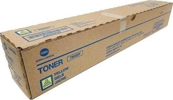 Tn-328Y Yellow Sarı Orjinal Fotokopi Makinesı Toneri Bizhup C250İ-300İ-360İ 28.000 Sayfa Kapasiteli - Image 1
