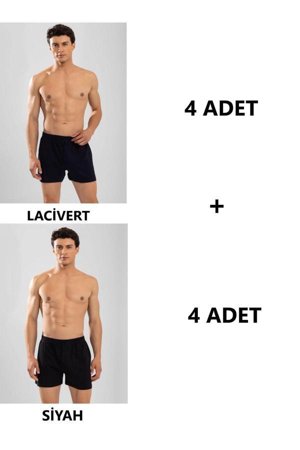 Pi Giyim 8'Li Erkek Penye Havlu Bel Boxer - Image 1
