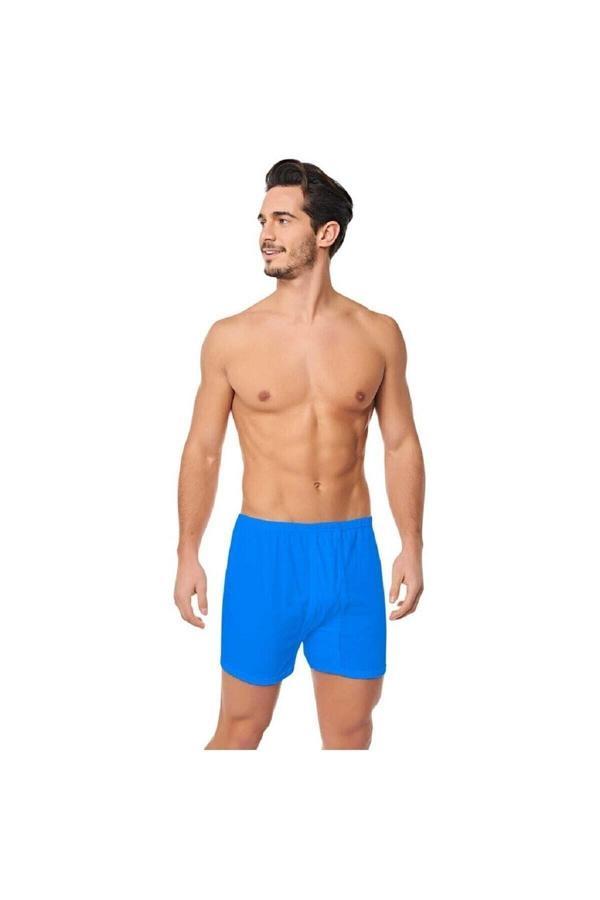 Pi Giyim Nazar Yıldız Erkek Paçalı Külot Arjantin Mavi 1'Li Paket - Image 1