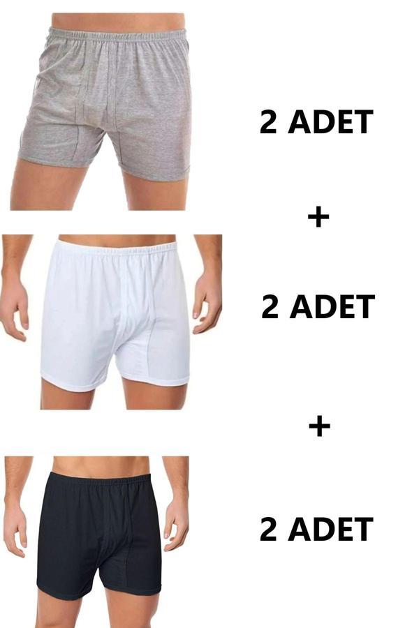 Pi Giyim 6'Lı Erkek Pamuk Paçalı Külot - Image 1