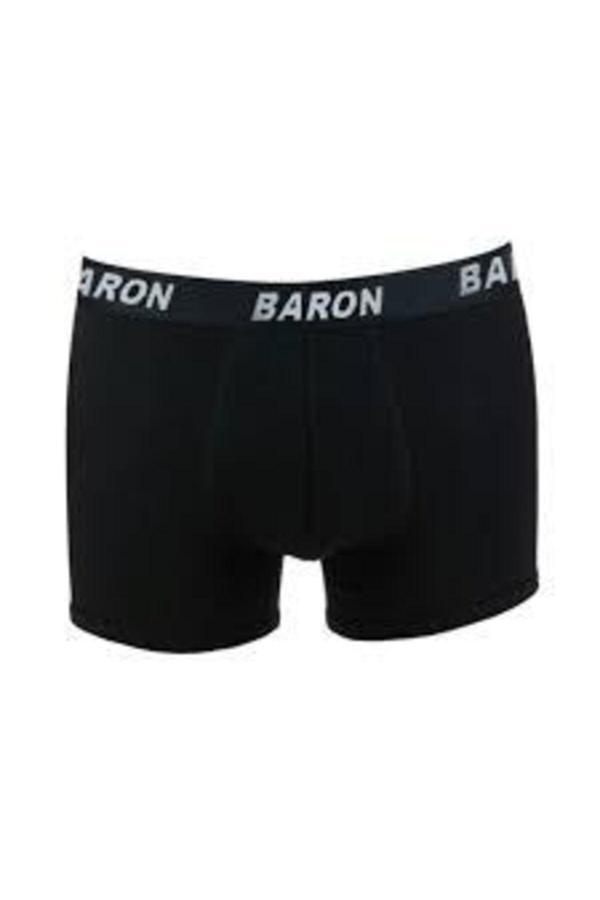 Pi Giyim Boxer Erkek Siyah Elestan Likralı Penye Boxer Siyah 1'Li Paket - Image 1