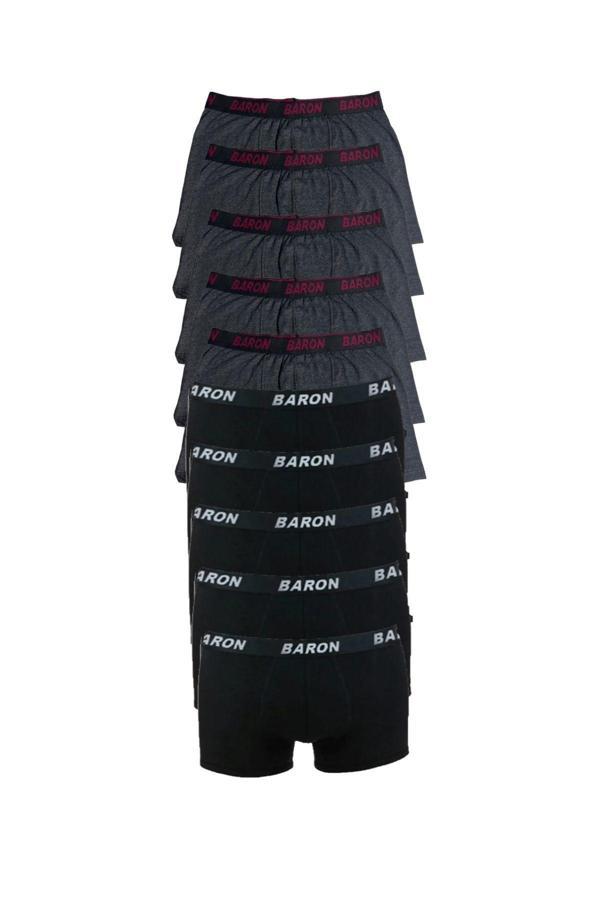 Pi Giyim 10 Adet Ekonomik Likralı Boxer Short - Image 1