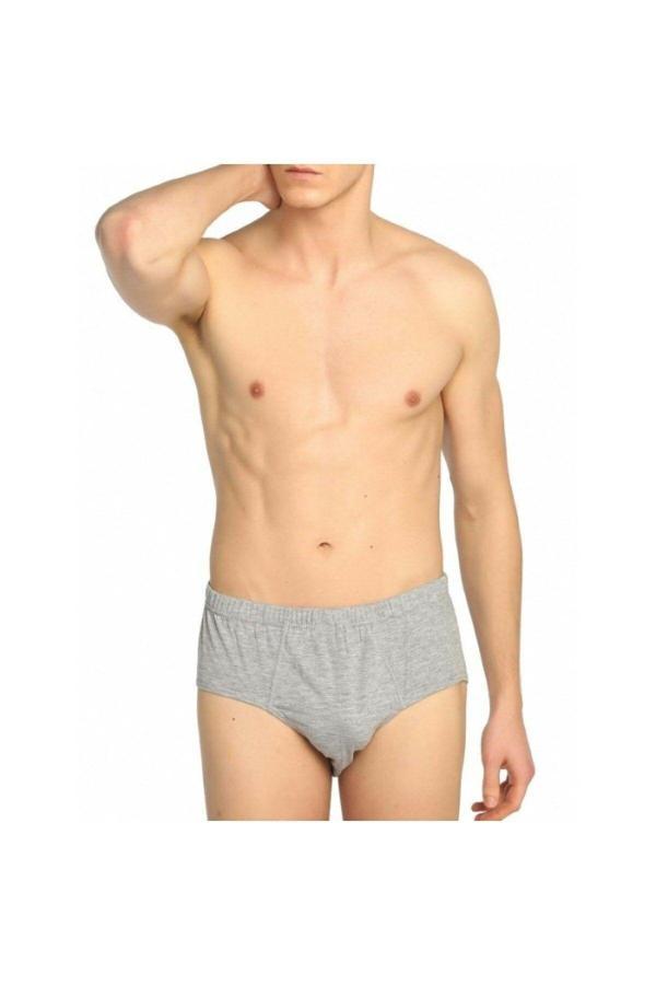 Pi Giyim Erkek Gri Penye Kom Slip - Image 1
