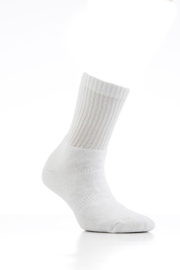 Pi Giyim Profesyonel Basketbol Tenis Beyaz Unisex Havlu Spor Çorabı - Image 1