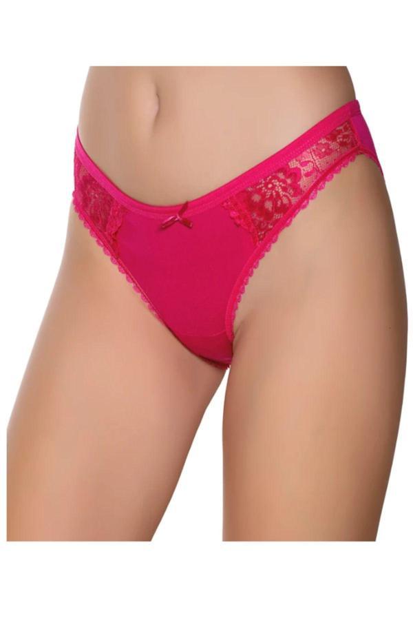 Pi Giyim Kadın Likralı İnce Bel Çift Yanı Dantelli Bikini Külot 6'Lı Paket - Image 1