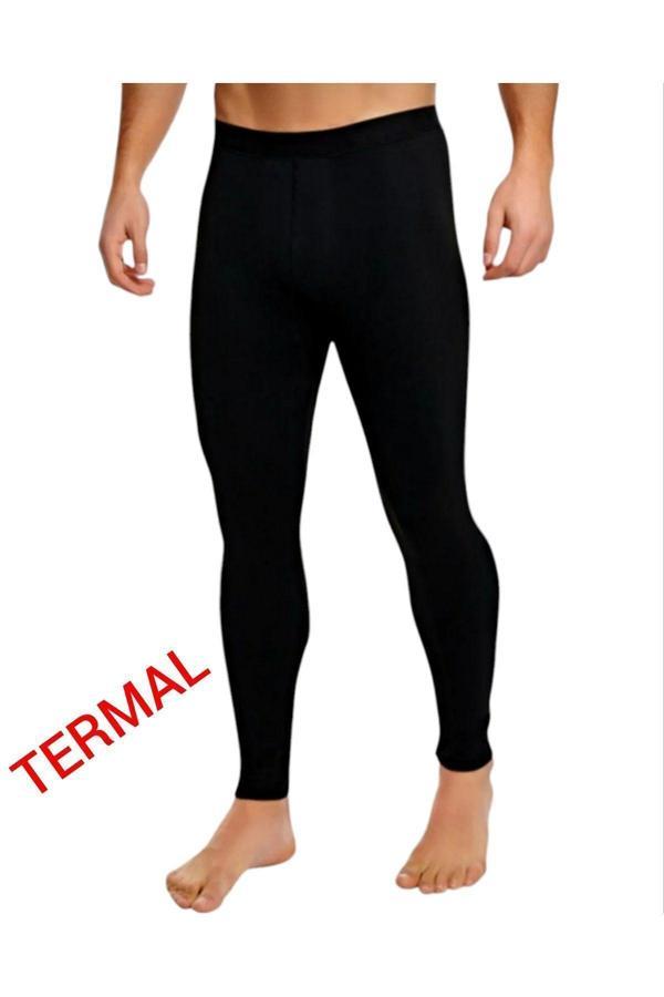 Pi Giyim Termal Uzun Sporcu Taytı Siyah Unisex - Image 1