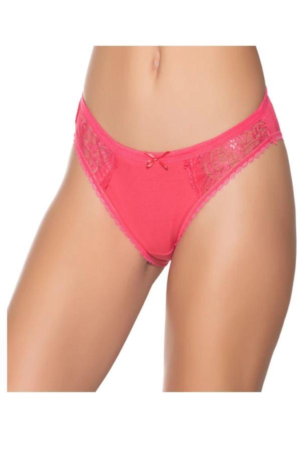 Pi Giyim Kadın Likralı İnce Bel Çift Yanı Dantelli Bikini Külot 6'Lı Paket - Image 1
