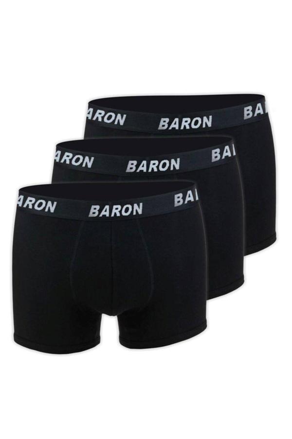 Pi Giyim 6 Adet Likralı Erkek Penye Boxer - Siyah -Sr001 - Image 1