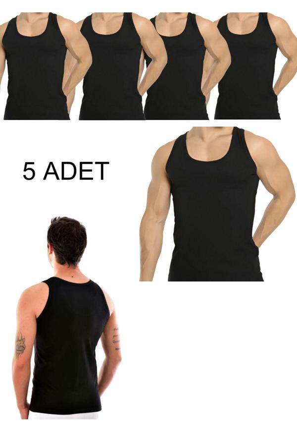 Pi Giyim 5'Li Siyah Erkek Atlet - Image 1